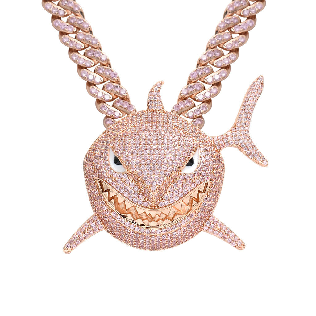 Hip Hop Cuban Link Cubic Zirconia Necklace for Men and Women