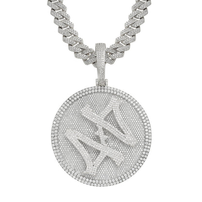 Hip Hop Fashion Cubic Zirconia Pendant Necklace for Men and Women