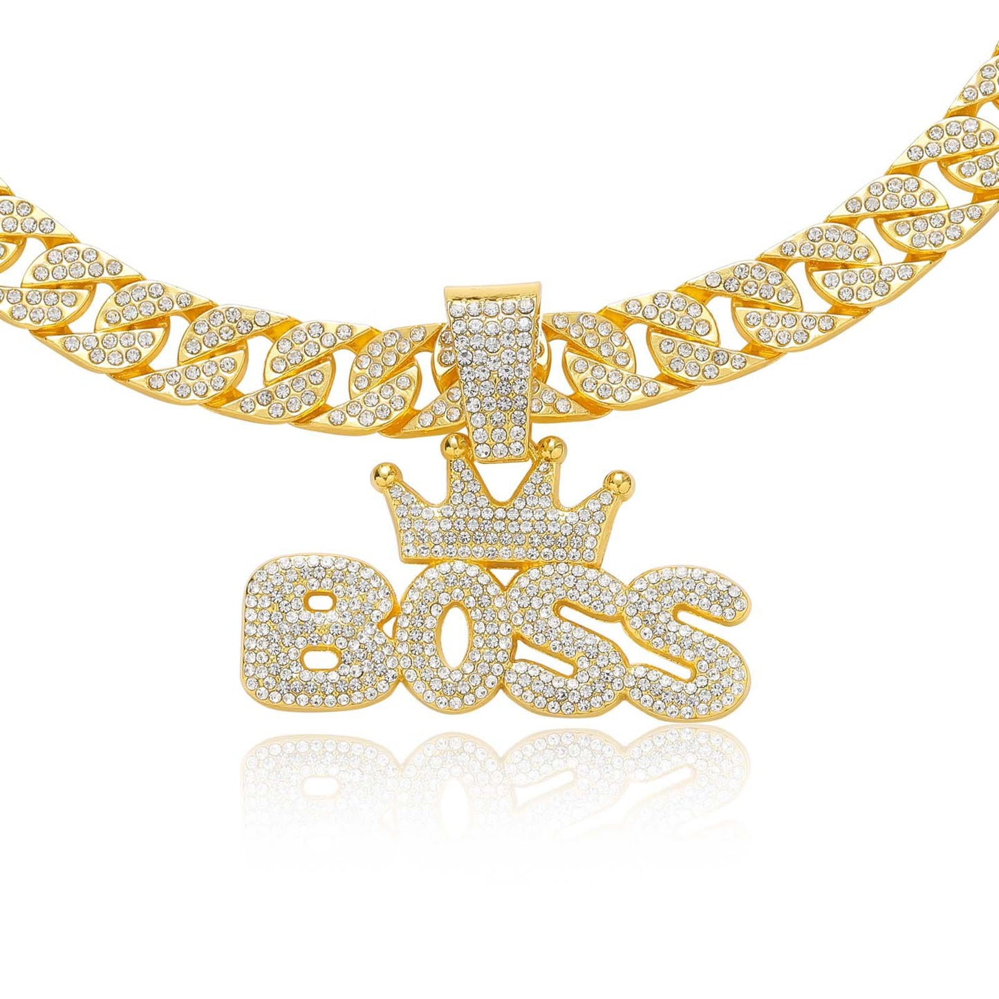 Hip Hop Light Luxury Iced Link Alloy Bracelet for Men and Women