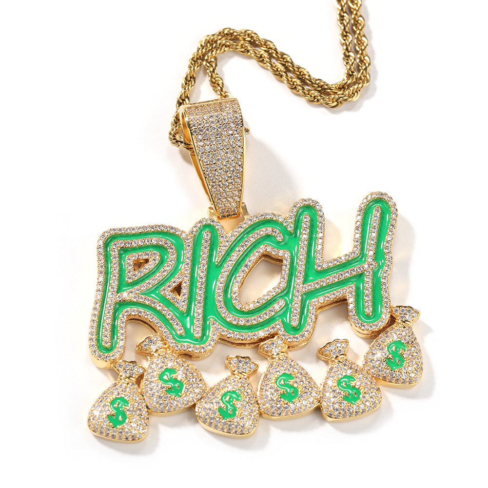 金色+24inch麻花链
