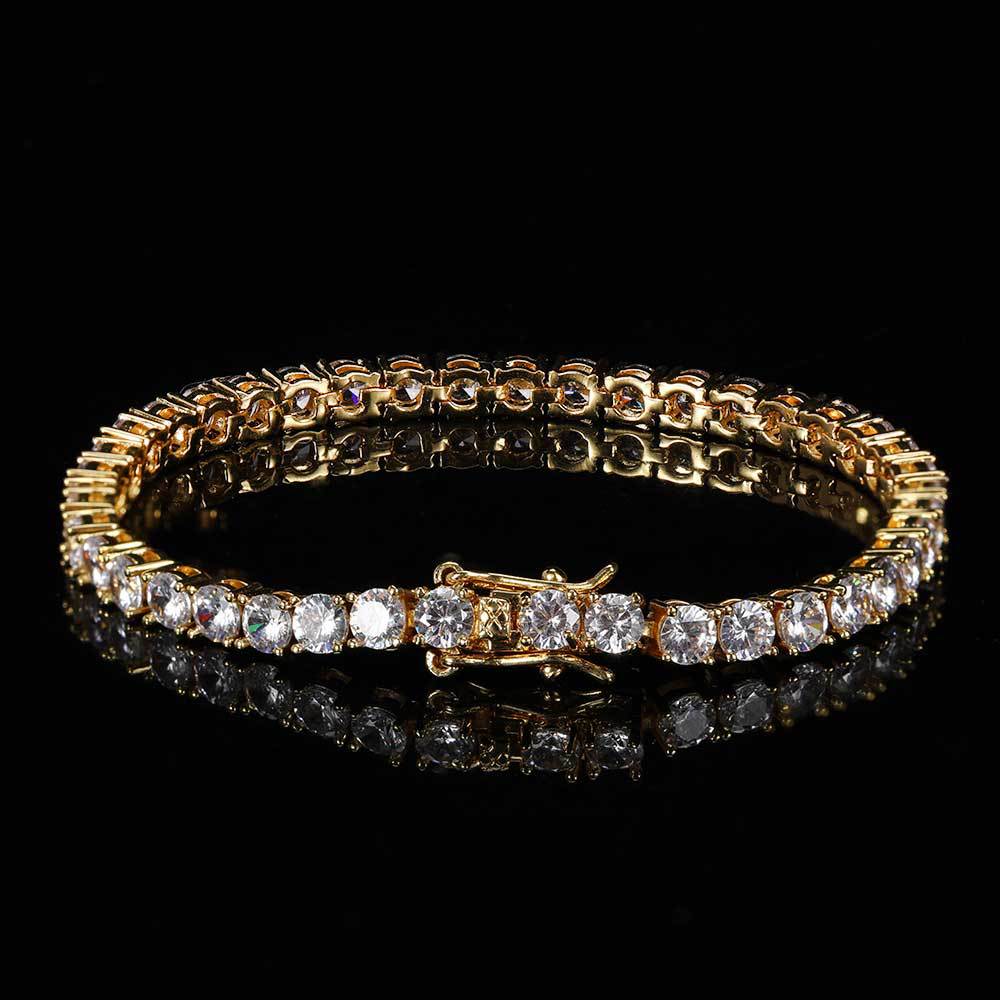 2-8 mm Round CZ Tennis Copper Bracelet - CHA003 product image