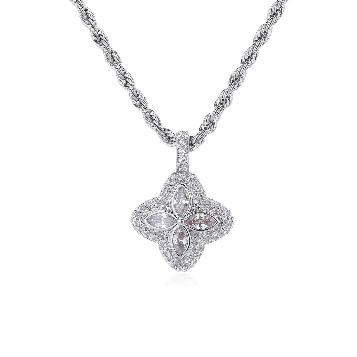 Multicolor Four-Leaf Clover Pendant Necklace product image