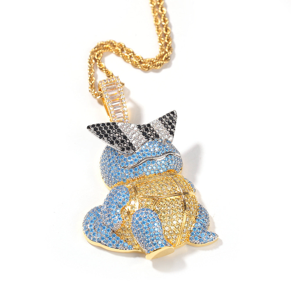 金色大号杰尼龟+3mm24Inch麻花链 product image