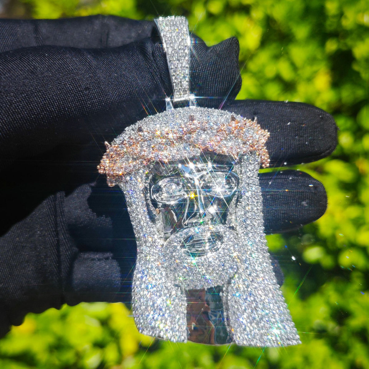 Iced Out Jesus Pendant Necklace for Men product image