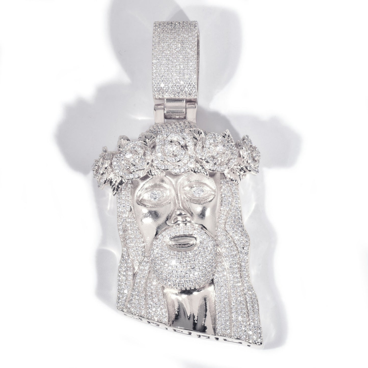 Iced Out Portrait Pendant Necklace