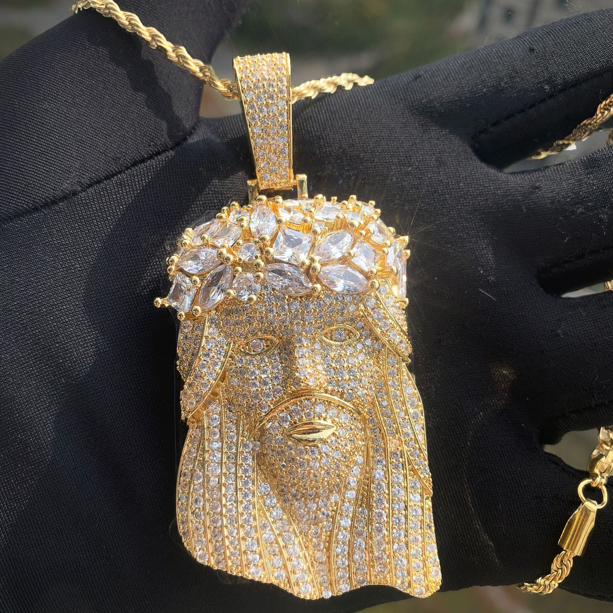 Iced Out Jesus Pendant Necklace product image