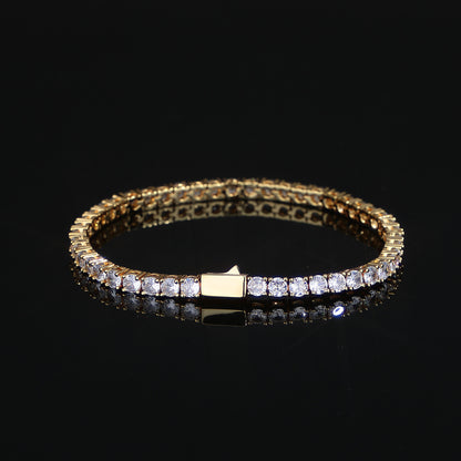3-5 mm Round CZ Tennis Copper Bracelet - CHA005