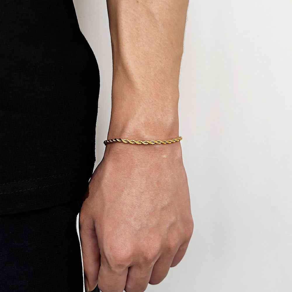 3-6 mm Twisted Rope Stainless steel Bracelet - CHA094 product image