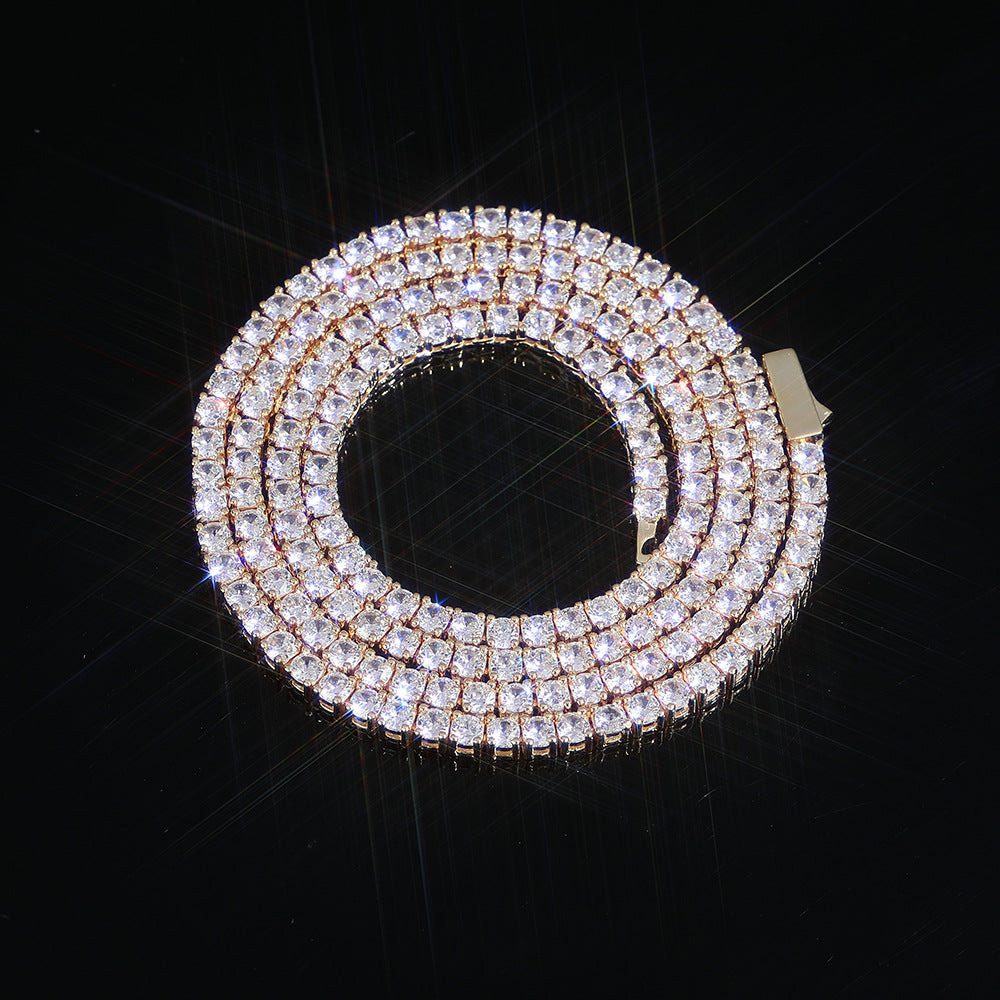 3-5 mm Round CZ Tennis Copper Necklace - CHA005 product image