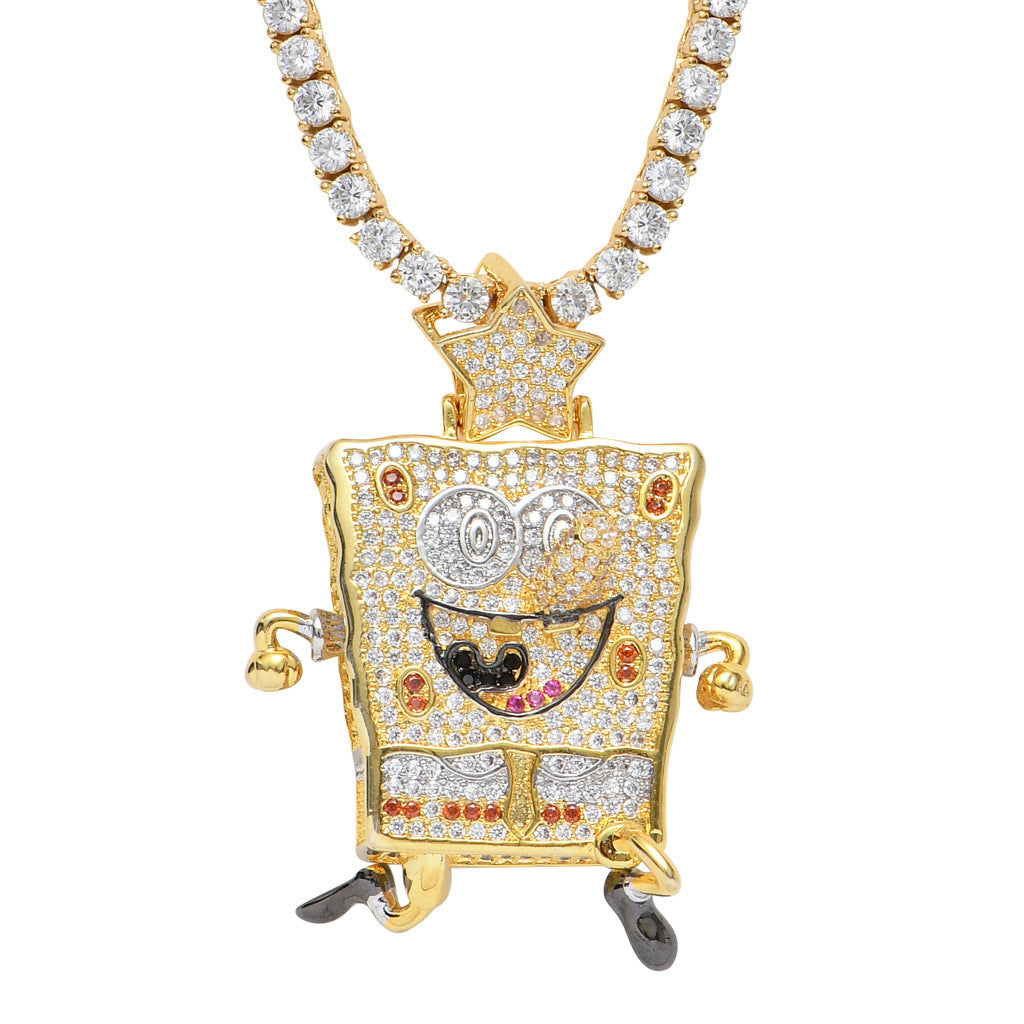 Hip Hop Star Stainless Steel Pendant Necklace for Men and Women