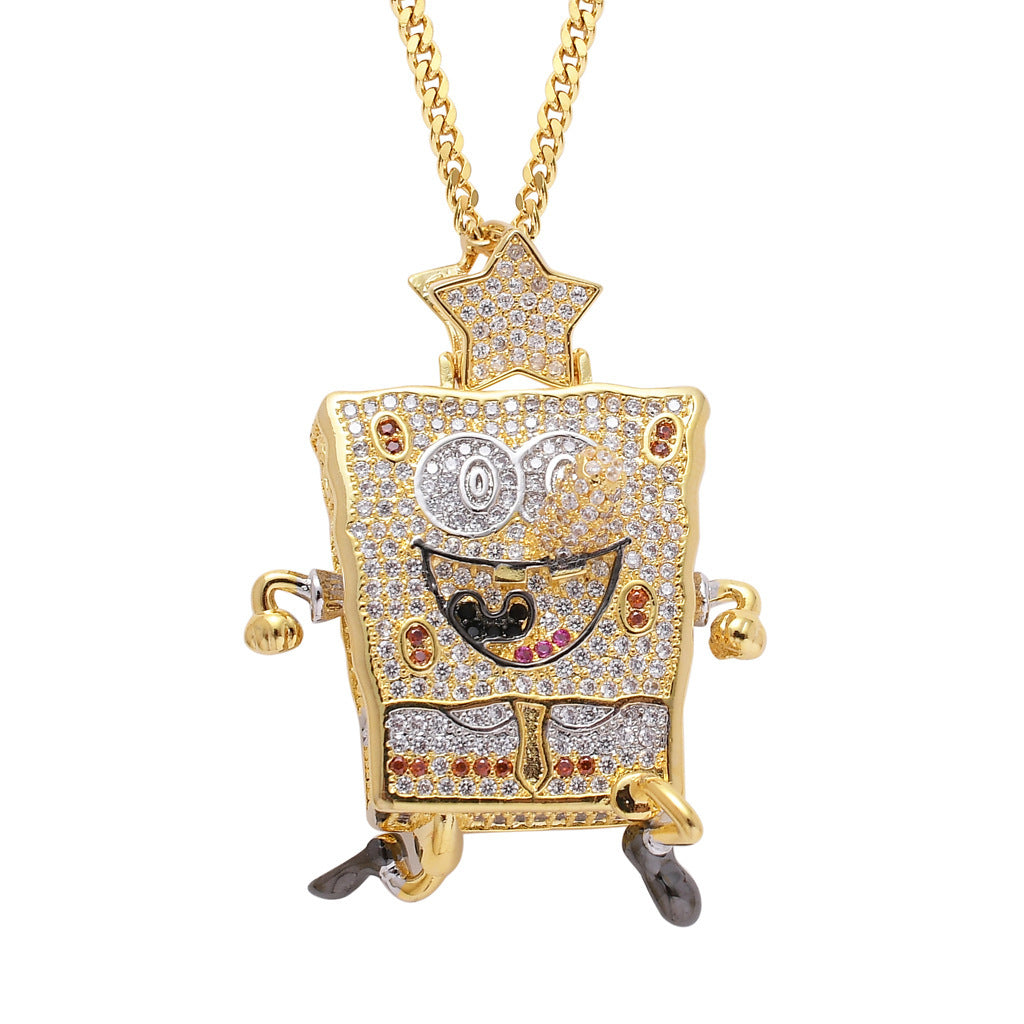 Hip Hop Star Stainless Steel Pendant Necklace for Men and Women
