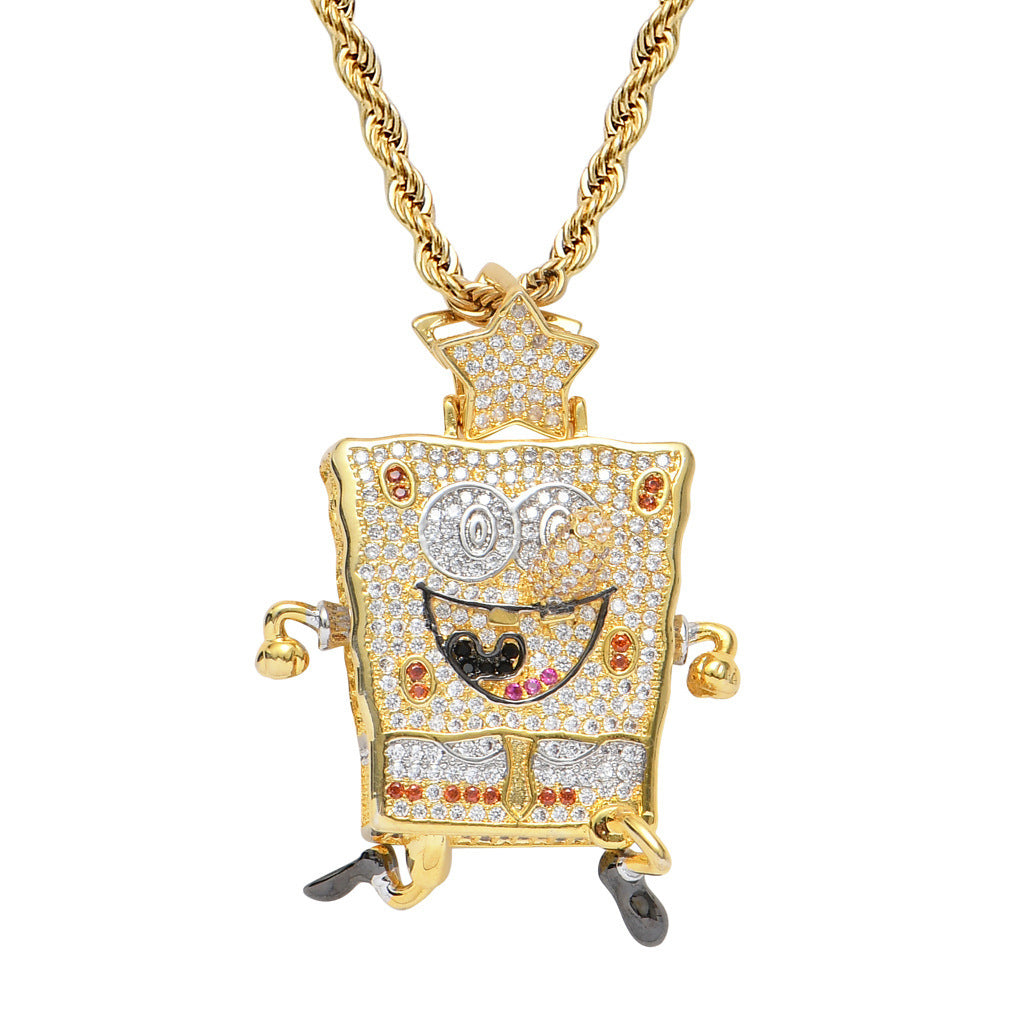 Hip Hop Star Stainless Steel Pendant Necklace for Men and Women
