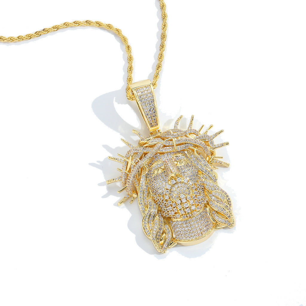 Hip Hop Copper Pendant Necklace for Men and Women