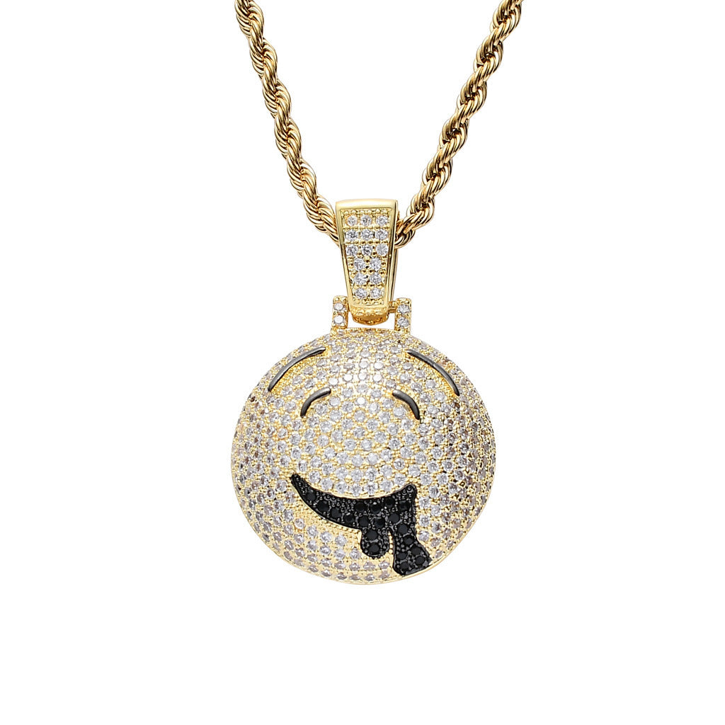 Hip Hop Fashion Copper Pendant Necklace for Men and Women