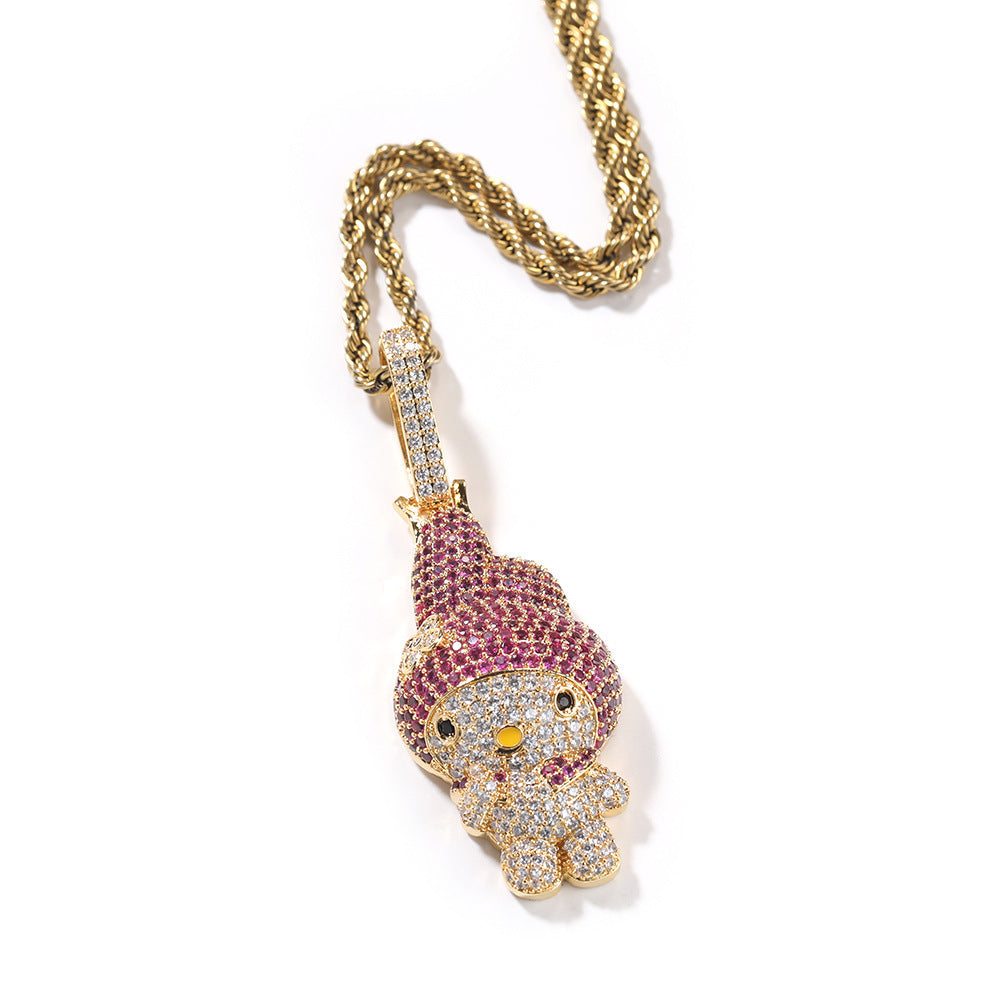 Hip Hop Fashion Copper Pendant Necklace for Men and Women