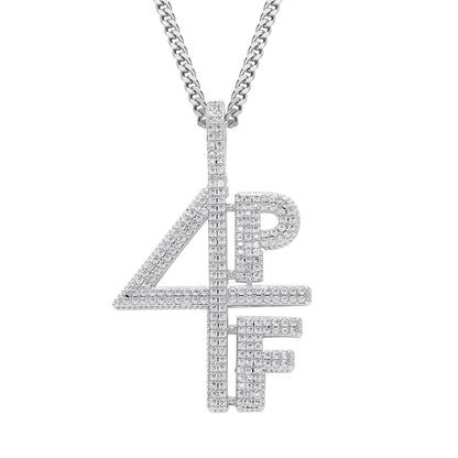 Hip Hop Minimalist Letter Number Copper Pendant Necklace for Men and Women