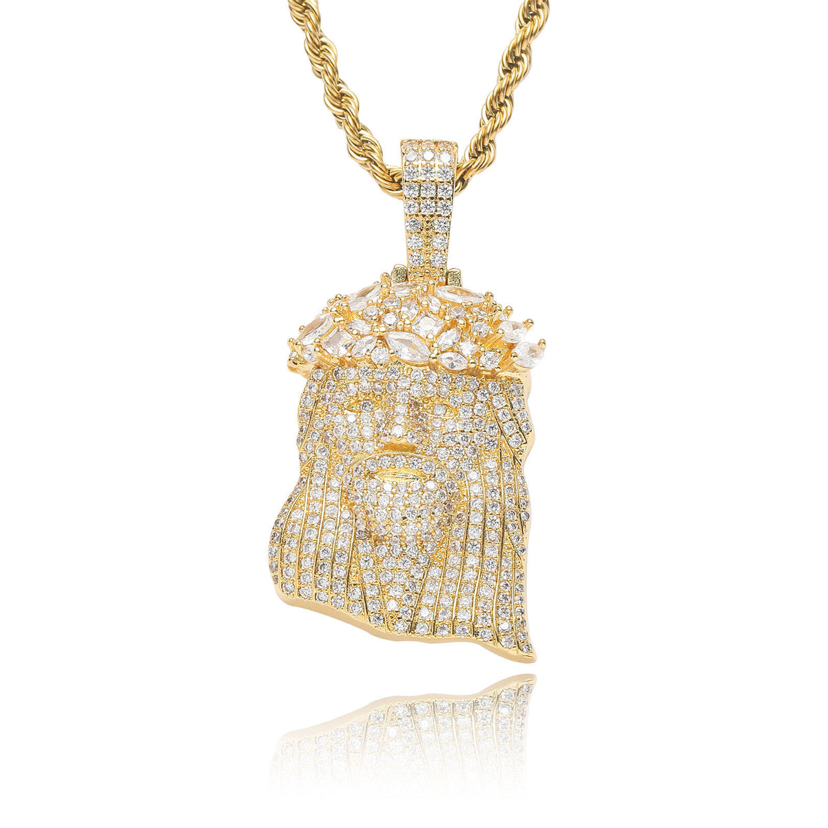 Hip Hop Vintage Fashion Cubic Zirconia Pendant Necklace for Men and Women product image