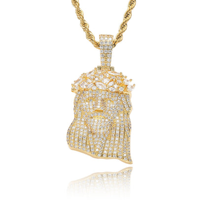 Hip Hop Vintage Fashion Cubic Zirconia Pendant Necklace for Men and Women