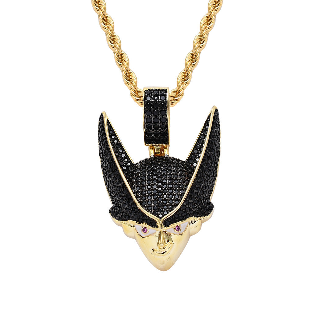 Hip Hop Dollar Money Bag Copper Pendant Necklace for Men and Women