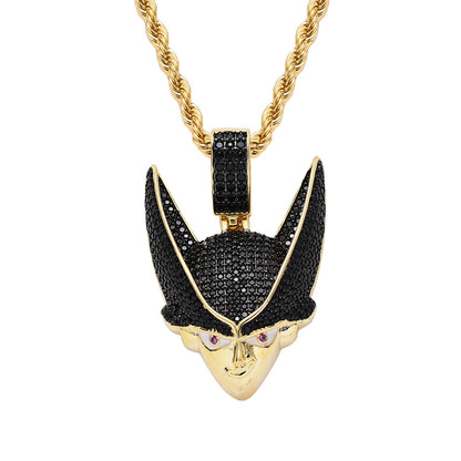 Hip Hop Dollar Money Bag Copper Pendant Necklace for Men and Women