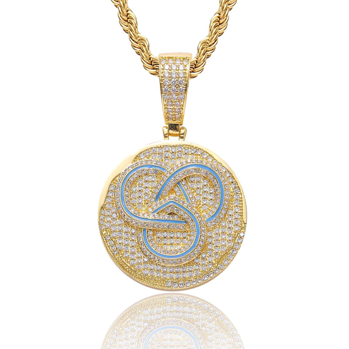 Hip Hop Fashion Cubic Zirconia Pendant Necklace for Men and Women product image