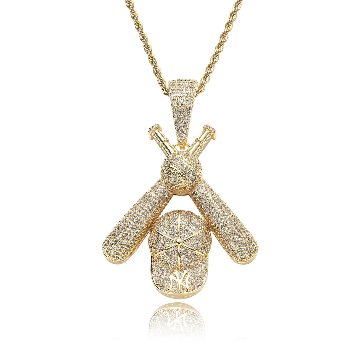 Hip Hop Fashion Cubic Zirconia Pendant Necklace for Men and Women product image