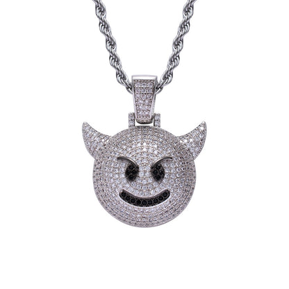 Hip Hop Fashion Cubic Zirconia Pendant Necklace for Men and Women