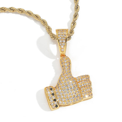 Fashion Cubic Zirconia Pendant Necklace for Men and Women