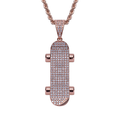 Hip Hop Dog Cubic Zirconia Pendant Necklace for Men and Women