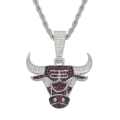Hip Hop Fashion Cubic Zirconia Pendant Necklace for Men and Women
