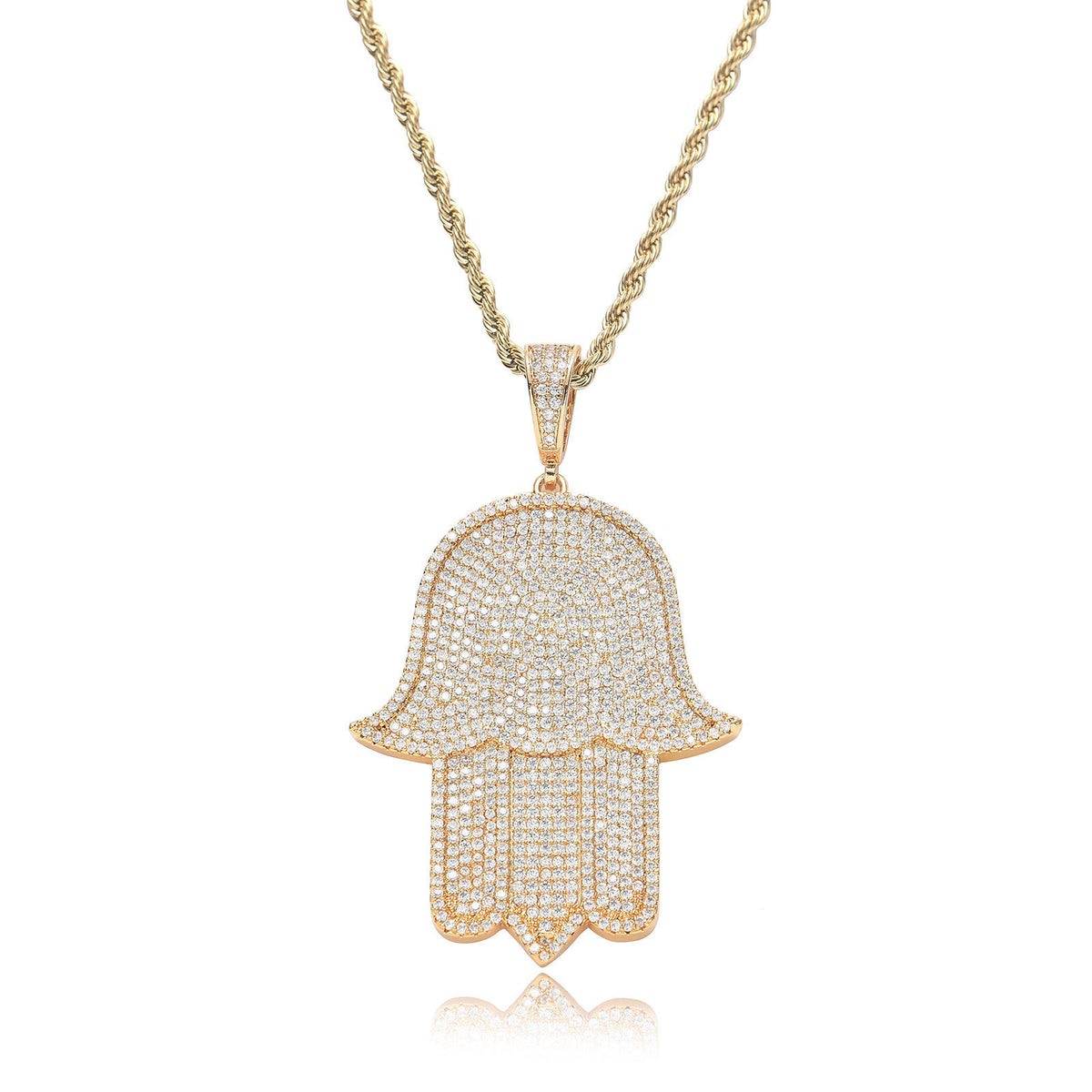Hip Hop Fashion Cubic Zirconia Pendant Necklace for Men and Women product image