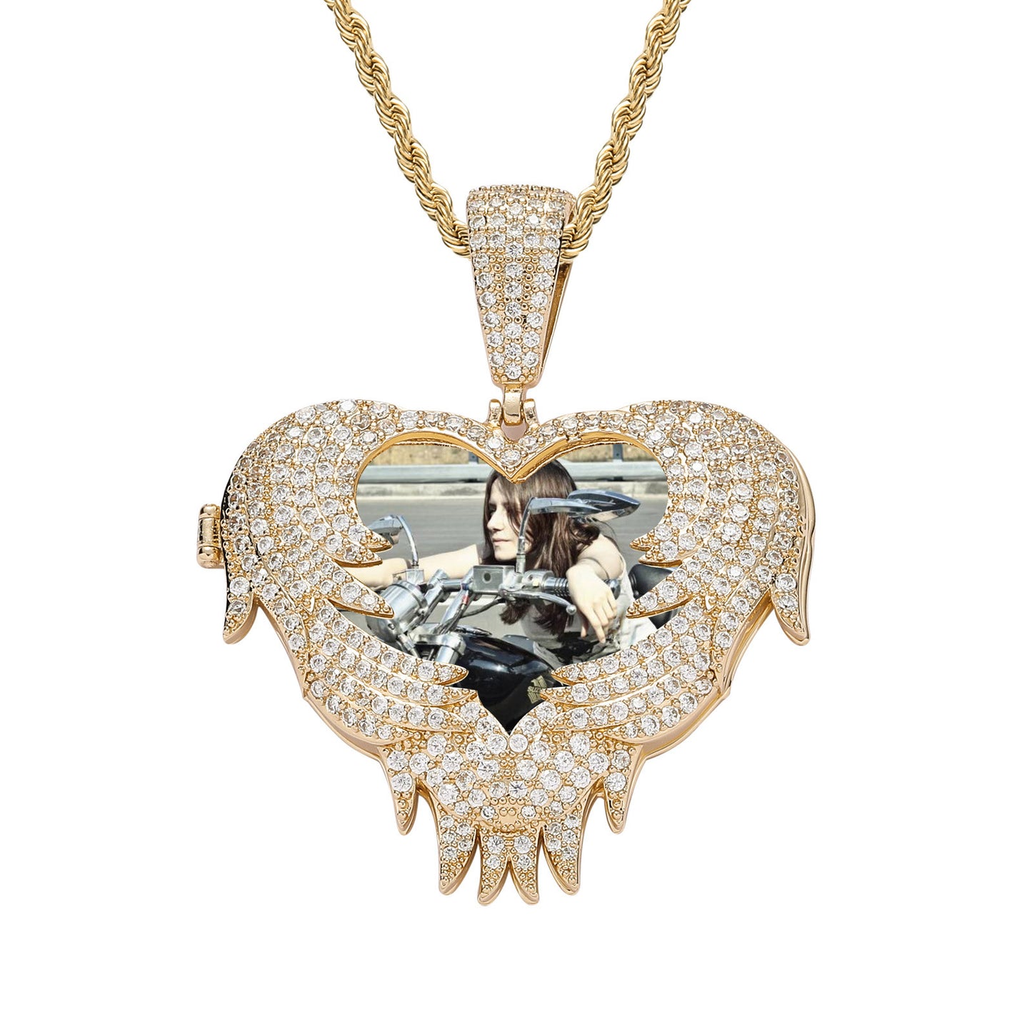 Hip Hop Diamond Shape Cuban Link Cubic Zirconia Necklace for Men and Women
