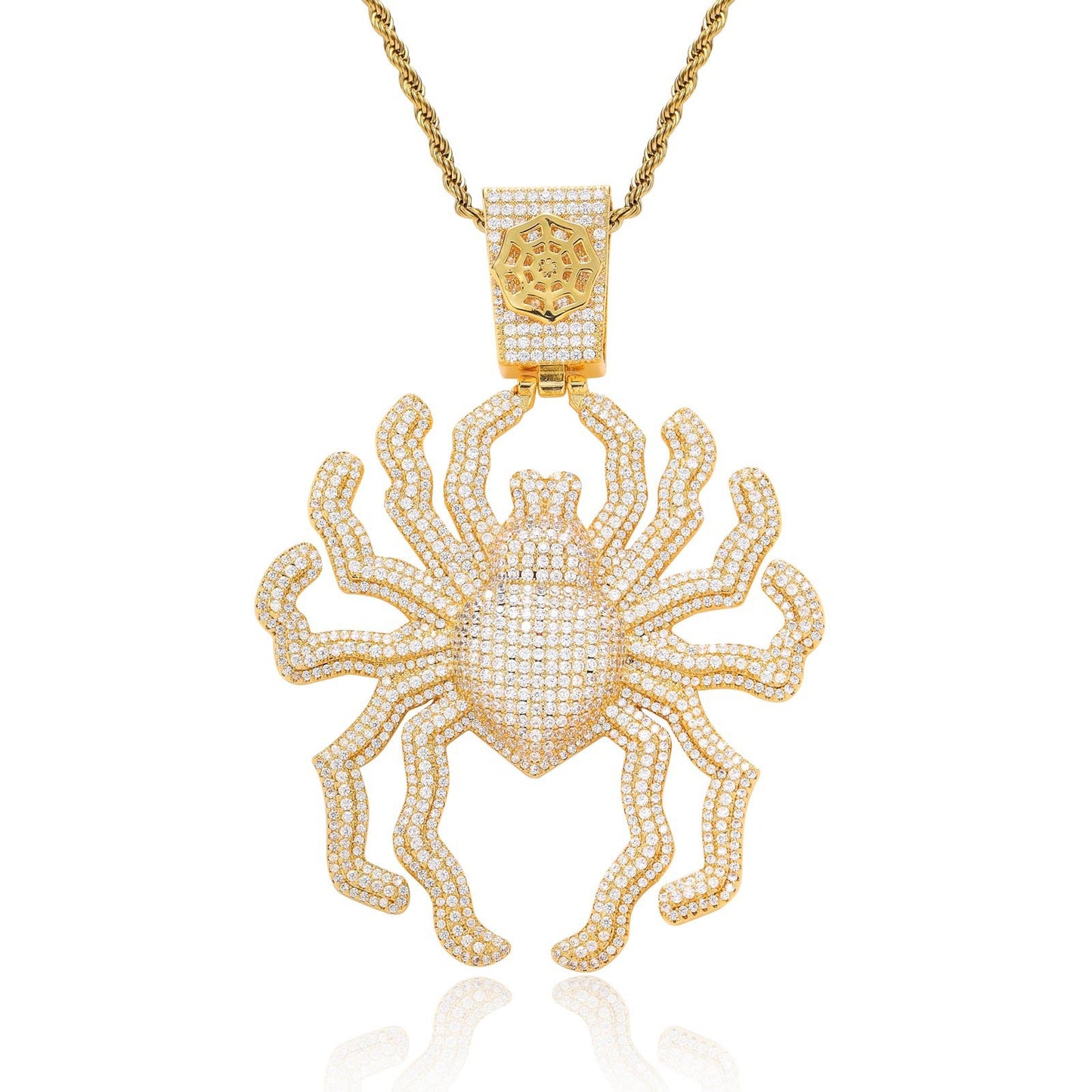 Hip Hop Fashion Cubic Zirconia Pendant Necklace for Men and Women