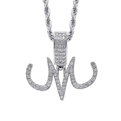Punk Fang Cubic Zirconia Pendant Necklace for Men and Women