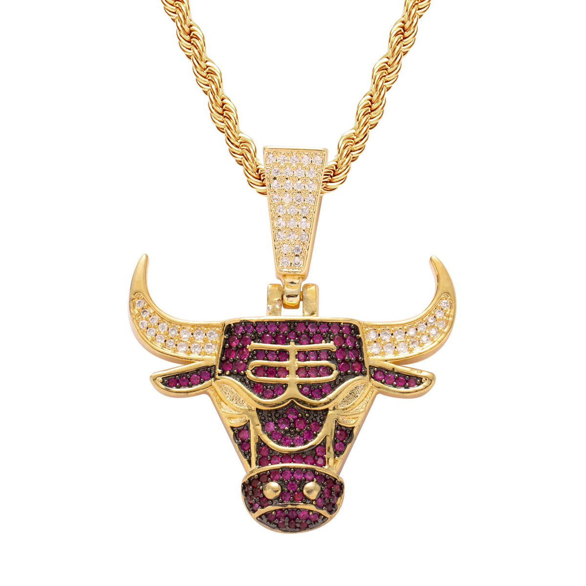 Hip Hop Fashion Cubic Zirconia Pendant Necklace for Men and Women product image