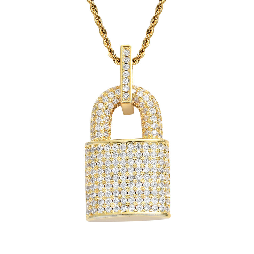 Light Luxury Fashion Copper Pendant Necklace for Men and Women