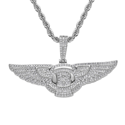 Hip Hop Fashion Cubic Zirconia Pendant Necklace for Men and Women