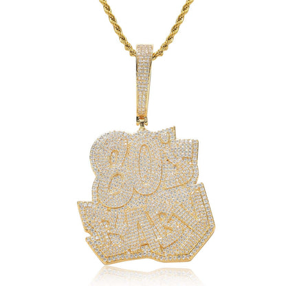 Hip Hop Fashion Copper Pendant Necklace for Men and Women