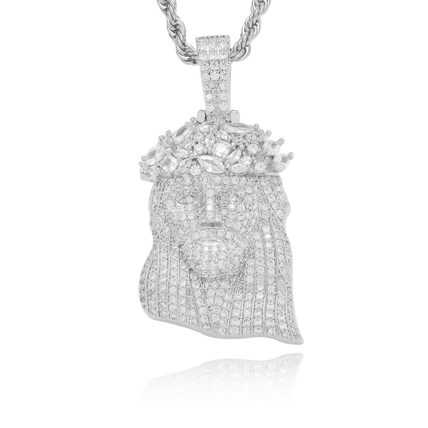 Hip Hop Vintage Fashion Cubic Zirconia Pendant Necklace for Men and Women