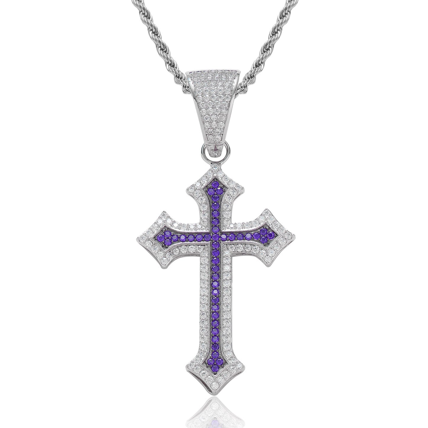 Hip Hop Fashion Cubic Zirconia Necklace for Men and Women