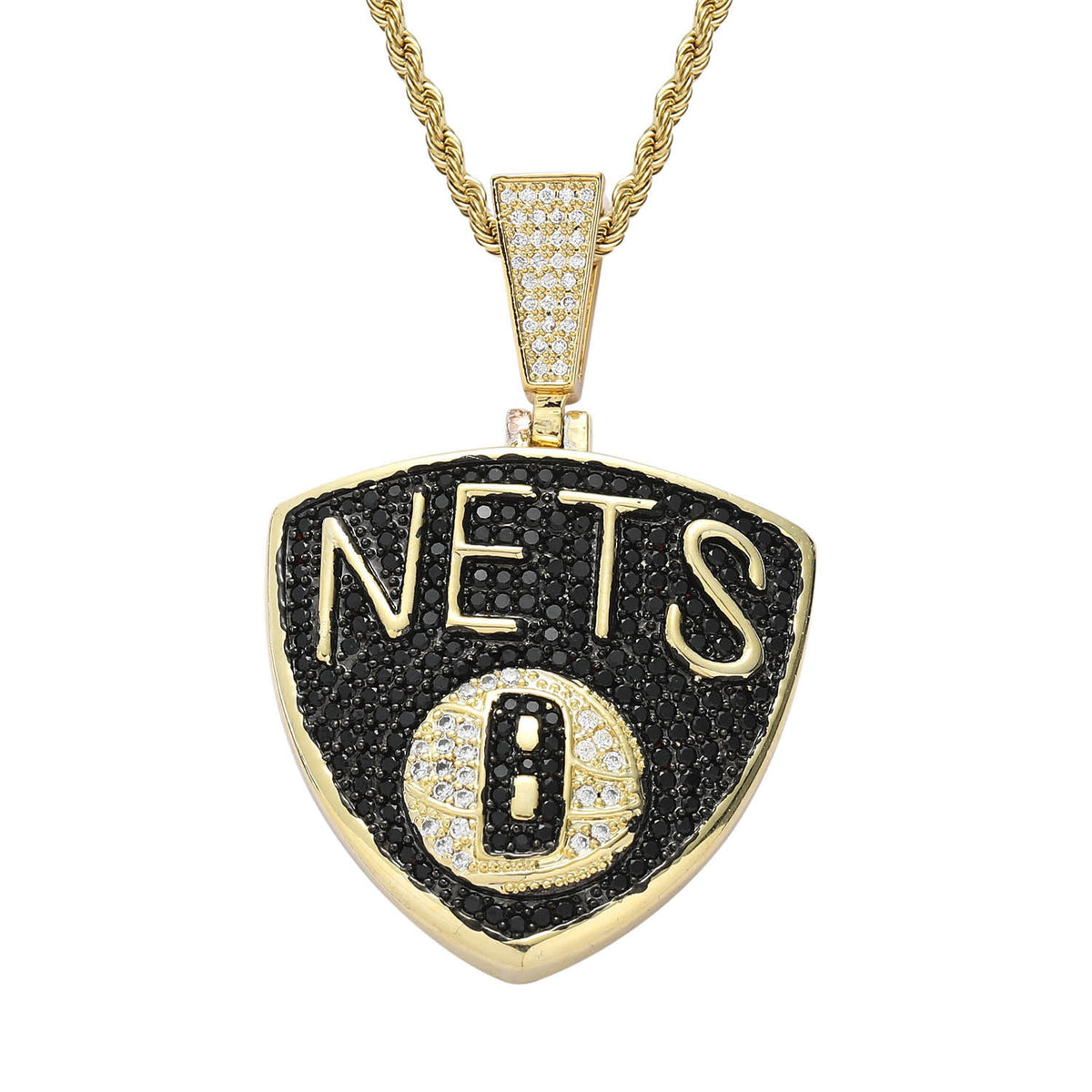 Hip Hop Letter Cubic Zirconia Pendant Necklace for Men and Women product image