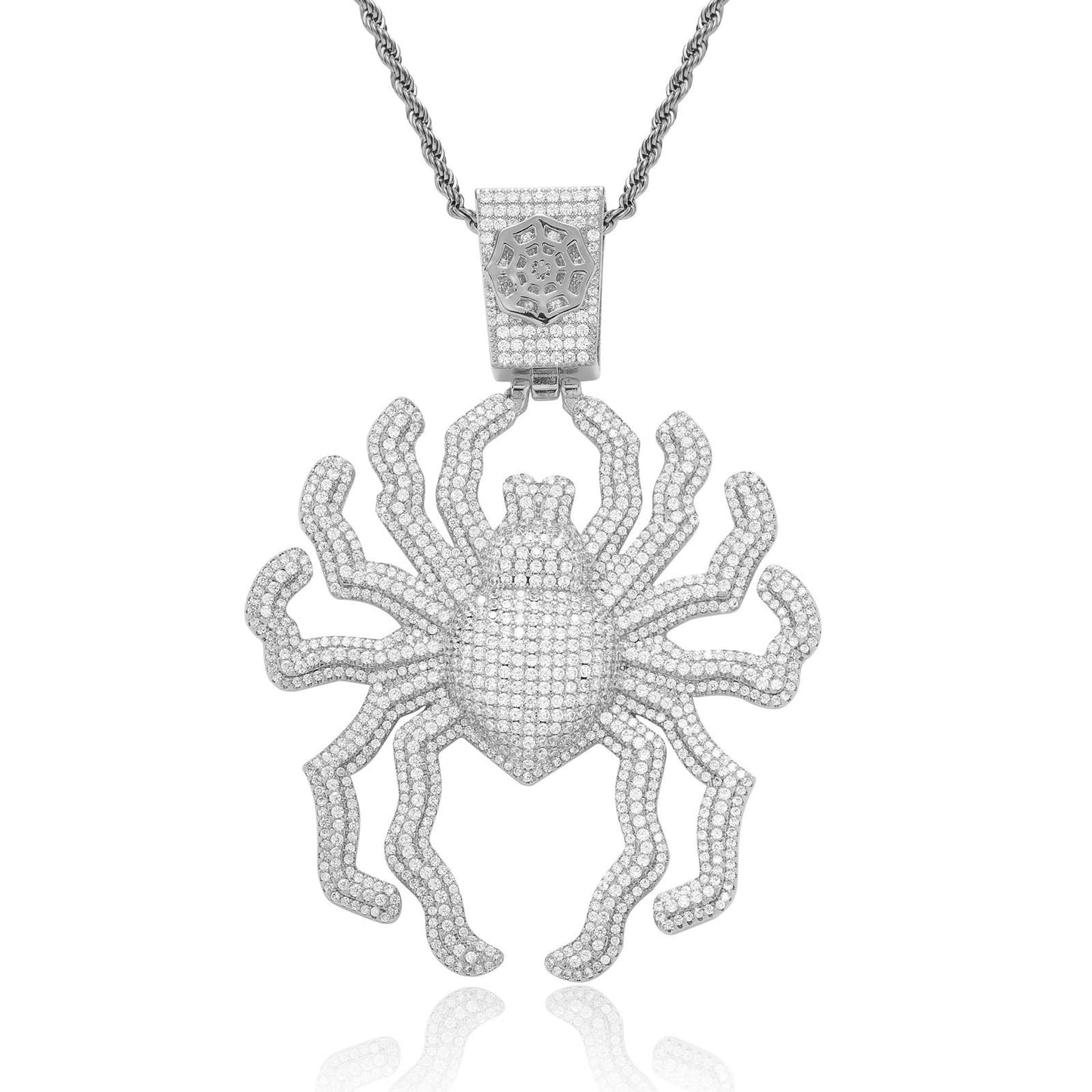 Hip Hop Fashion Cubic Zirconia Pendant Necklace for Men and Women