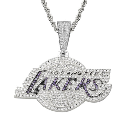 Hip Hop Fashion Cubic Zirconia Pendant Necklace for Men and Women