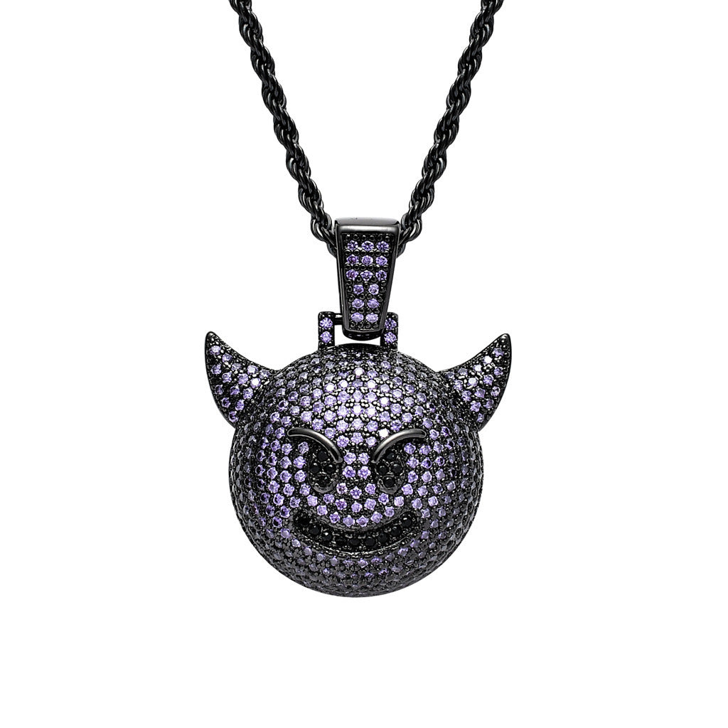 Hip Hop Fashion Cubic Zirconia Pendant Necklace for Men and Women