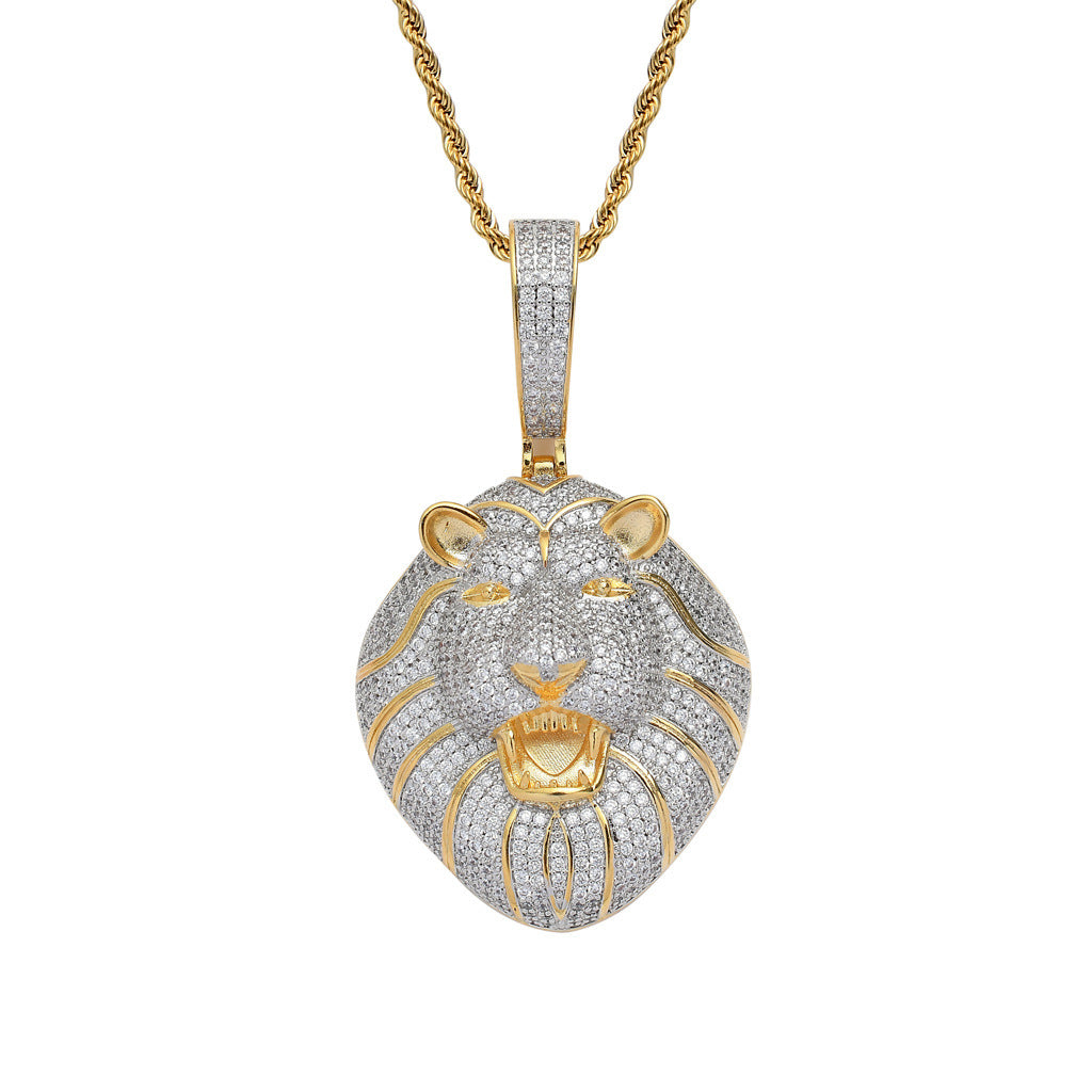 Hip Hop Fashion Cubic Zirconia Pendant Necklace for Men and Women