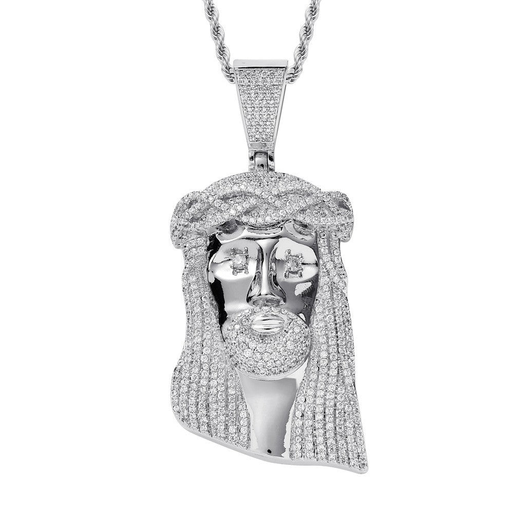 Hip Hop Vintage Fashion Cubic Zirconia Pendant Necklace for Men and Women