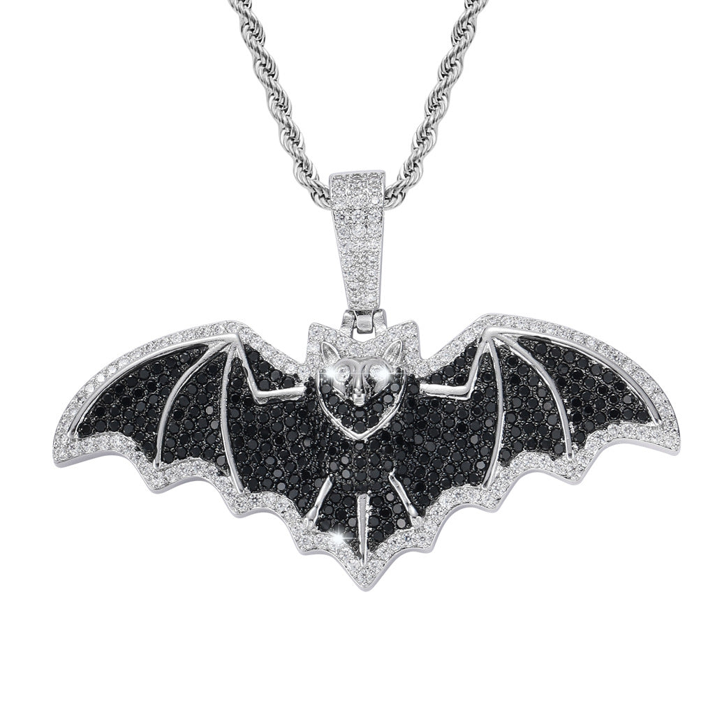 Hip Hop Vintage Fashion Cubic Zirconia Pendant Necklace for Men and Women