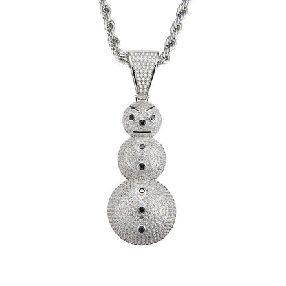 Hip Hop Minimalist Fashion Copper Pendant Necklace for Men and Women