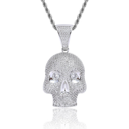 Hip Hop Fashion Cubic Zirconia Pendant Necklace for Men and Women