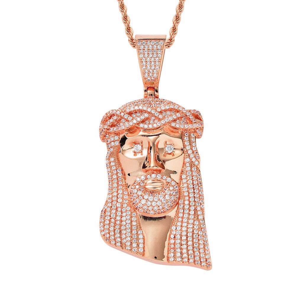 Hip Hop Vintage Fashion Cubic Zirconia Pendant Necklace for Men and Women